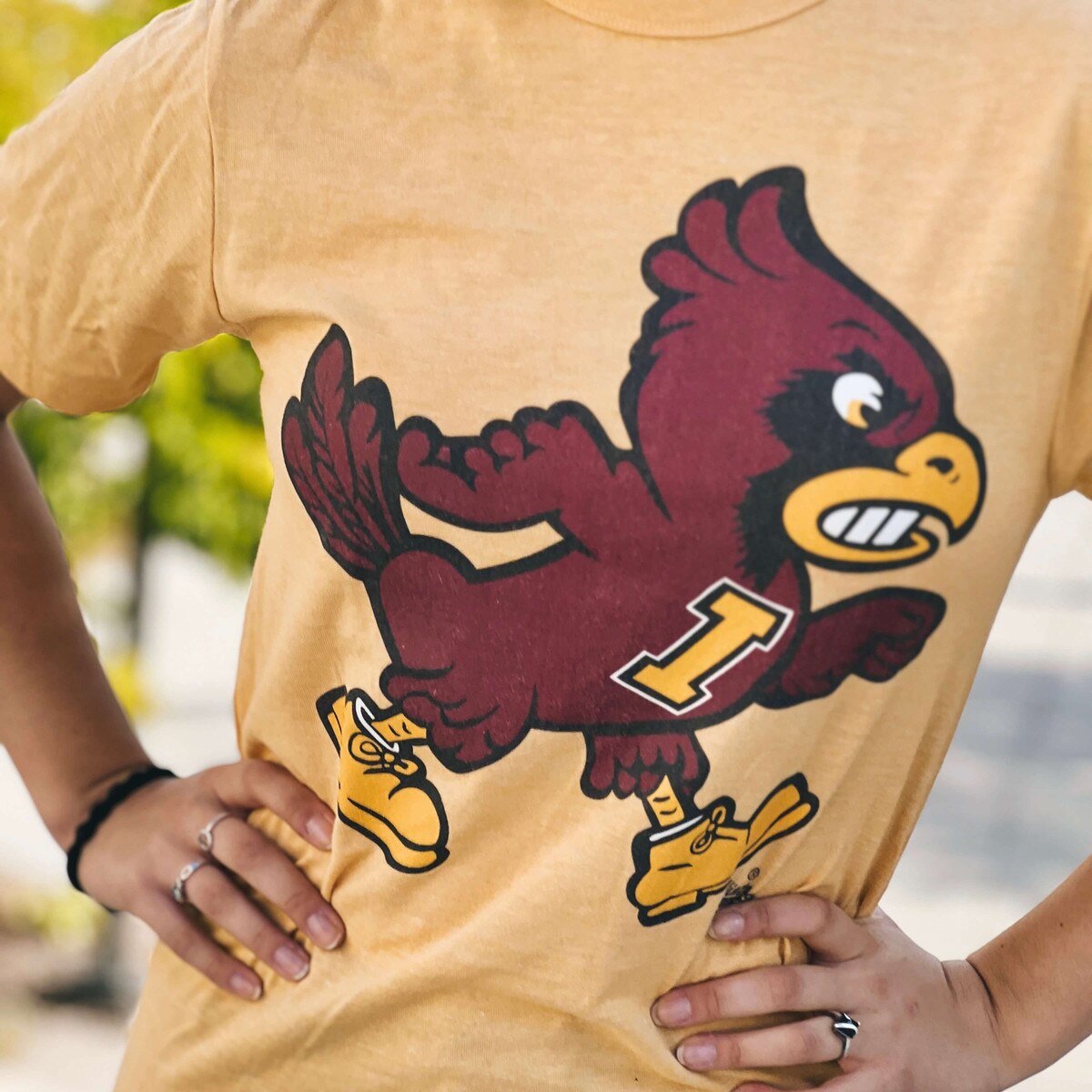 L2 Walking Cy Varsity Gold T-Shirt